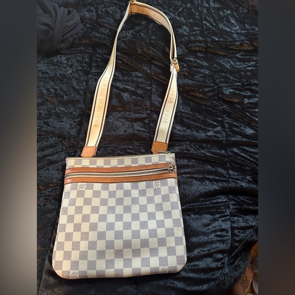 Louis Vuitton Damier Azur Bosphore crossbody bag purse - Picture 2 of 8